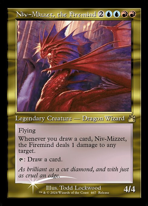 Niv-Mizzet, the Firemind - Ravnica Remastered Rare Card