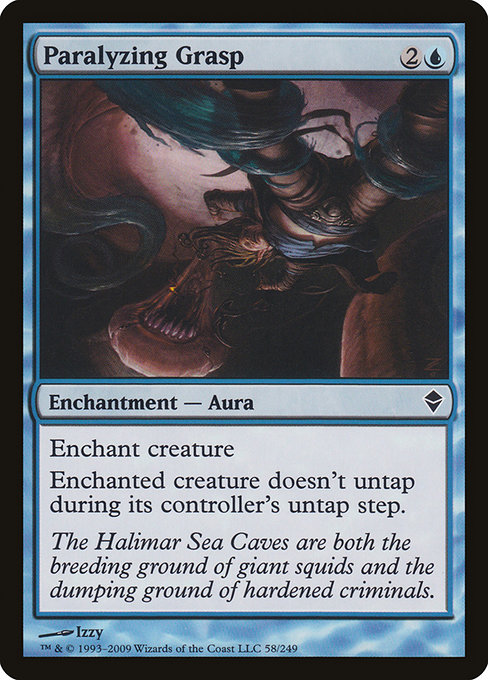 Paralyzing Grasp - Zendikar Common Card