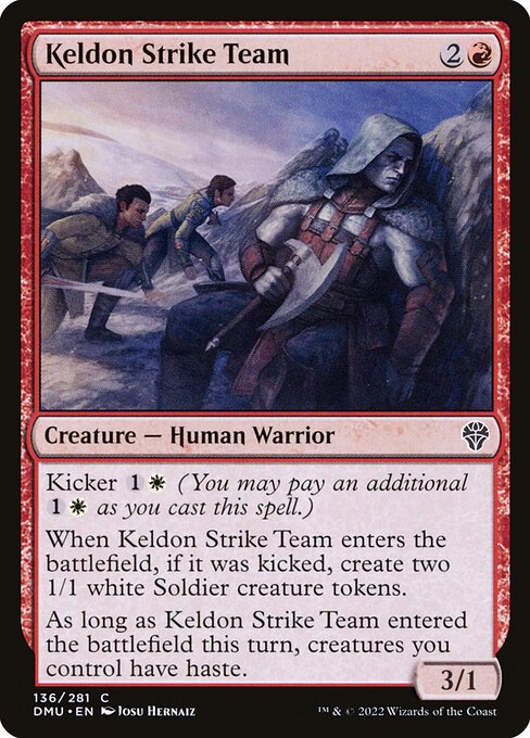 Keldon Strike Team - Dominaria United Common Card