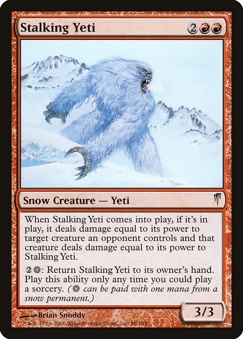Stalking Yeti - Coldsnap Uncommon Card
