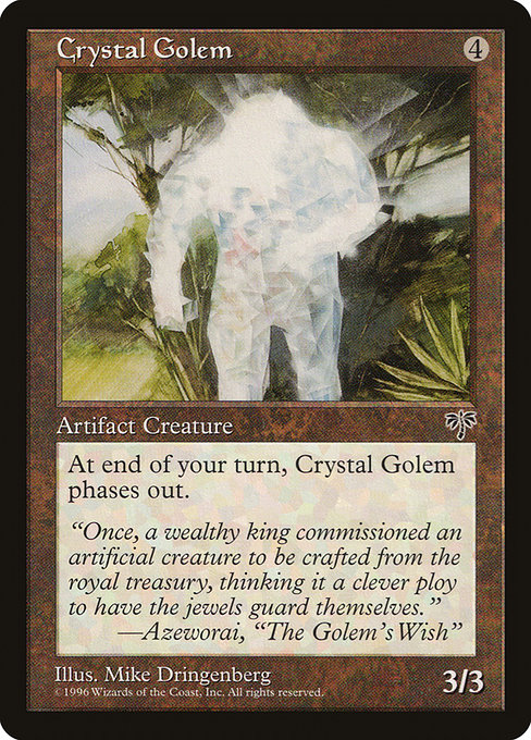 Crystal Golem - Mirage Uncommon Card