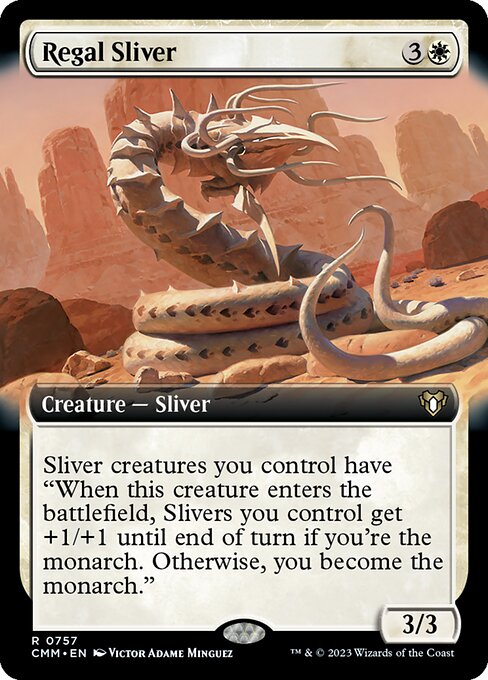 Regal Sliver - Commander Masters Rare Card