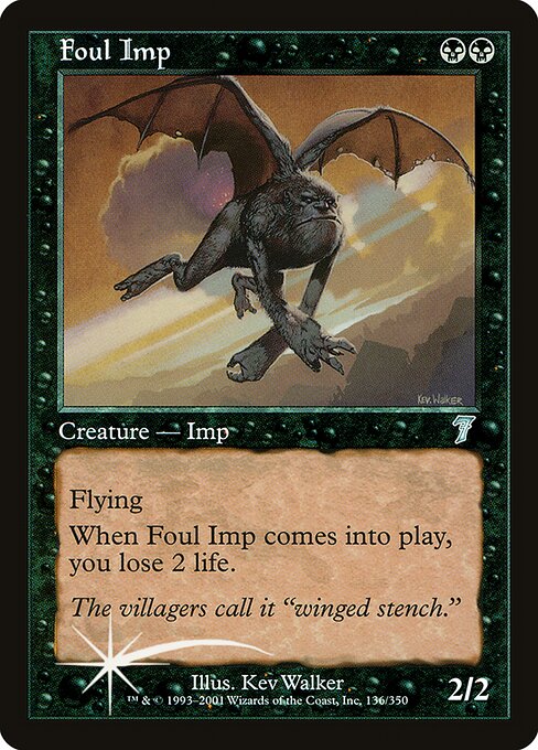Foul Imp - Seventh Edition Uncommon Card