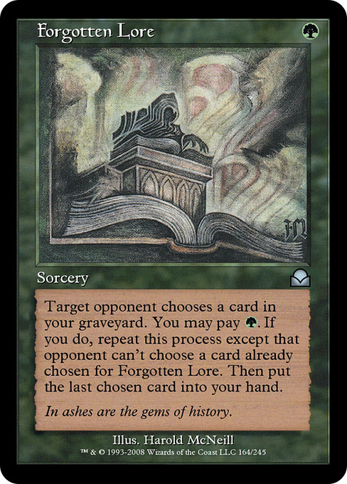 Forgotten Lore - Masters Edition II Uncommon Card