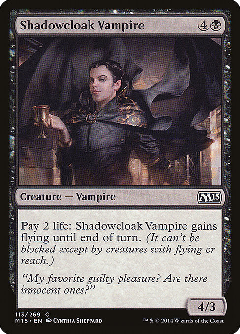 Shadowcloak Vampire - Magic 2015 Common Card