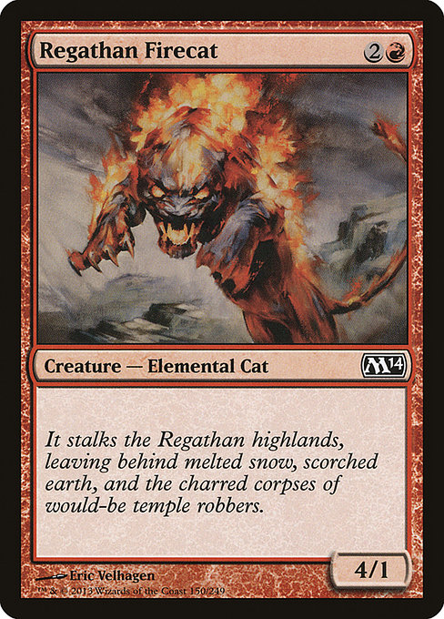 Regathan Firecat - Magic 2014 Common Card