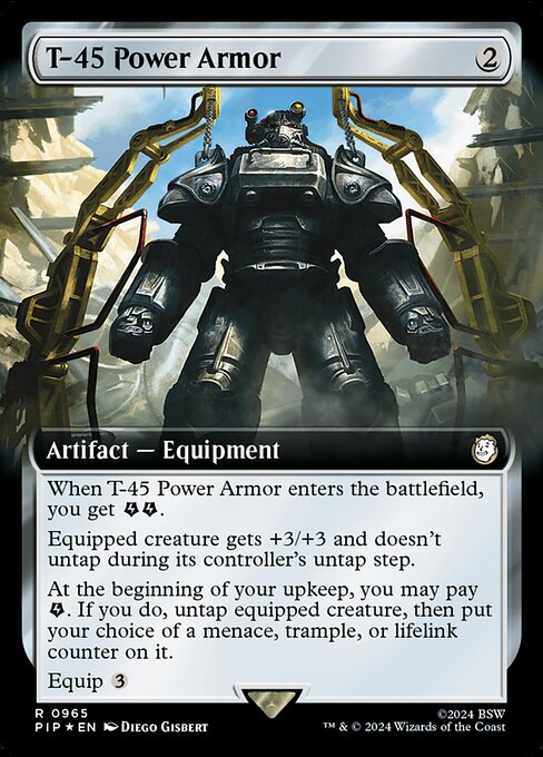 T-45 Power Armor - Fallout Rare Card