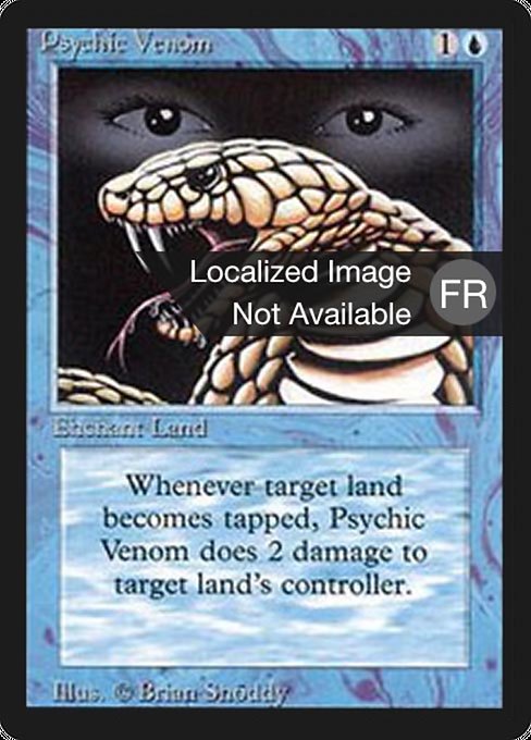 Psychic Venom - Foreign Black Border Common Card