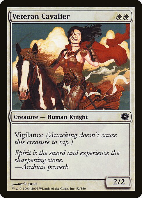 Veteran Cavalier - Ninth Edition Common Card