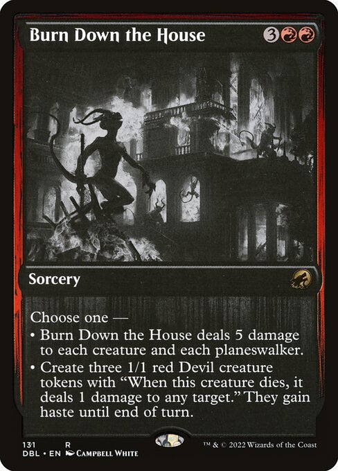 Burn Down the House - Innistrad: Double Feature Rare Card