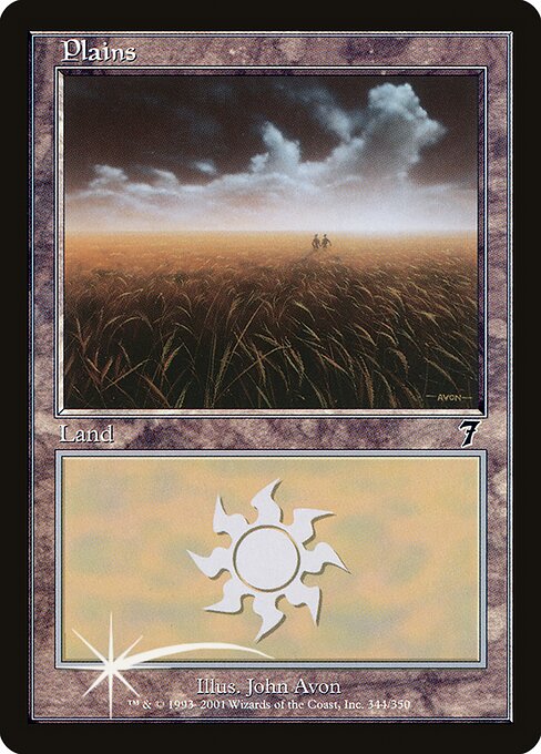 Plains - Seventh Edition Common Card