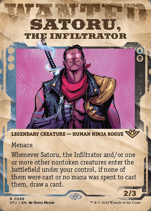 Satoru, the Infiltrator - Outlaws of Thunder Junction Rare Card