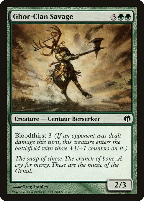 Ghor-Clan Savage - Duel Decks: Heroes vs. Monsters Common Card