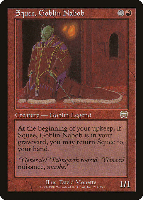 Squee, Goblin Nabob - Mercadian Masques Rare Card