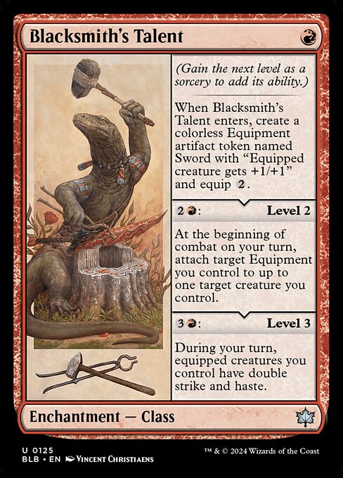 Blacksmith's Talent - Bloomburrow Uncommon Card