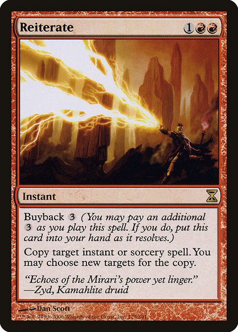 Reiterate - Time Spiral Rare Card