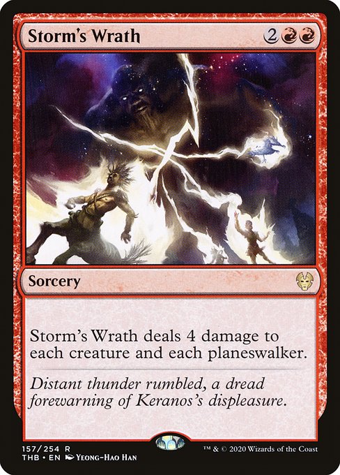 Storm's Wrath - Theros Beyond Death Rare Card