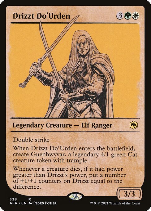 Drizzt Do'Urden - Adventures in the Forgotten Realms Rare Card