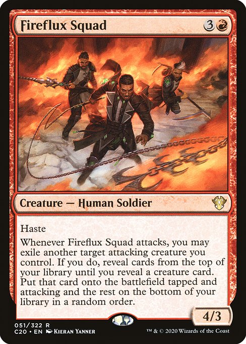 Fireflux Squad - Commander 2020 Rare Card