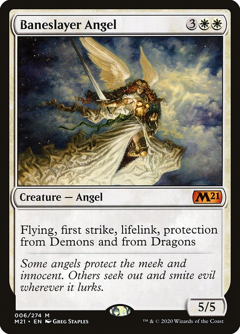 Baneslayer Angel - Core Set 2021 Mythic Card
