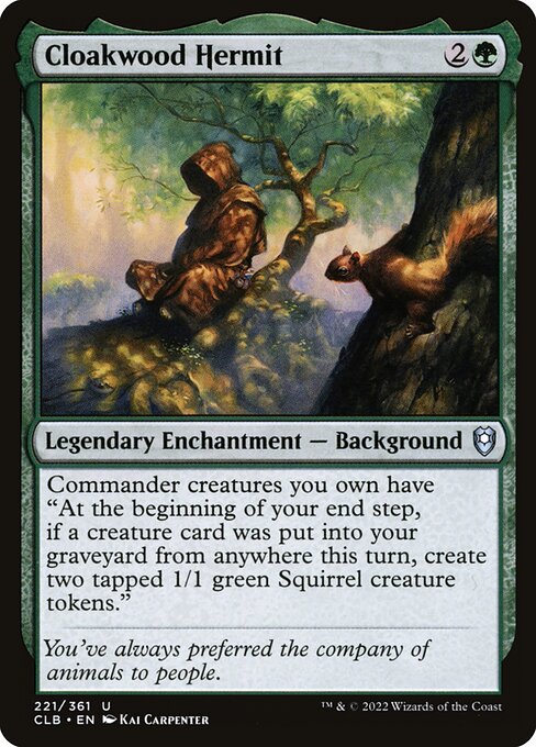 Cloakwood Hermit - Commander Legends: Battle for Baldur's Gate Uncommon Card