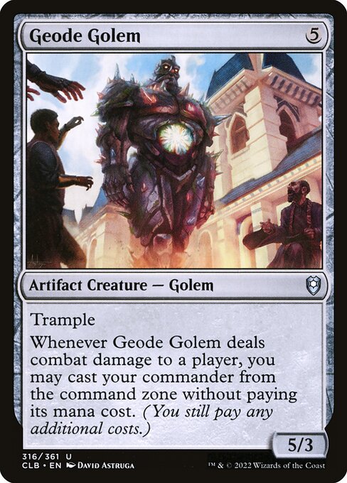 Geode Golem - Commander Legends: Battle for Baldur's Gate Uncommon Card