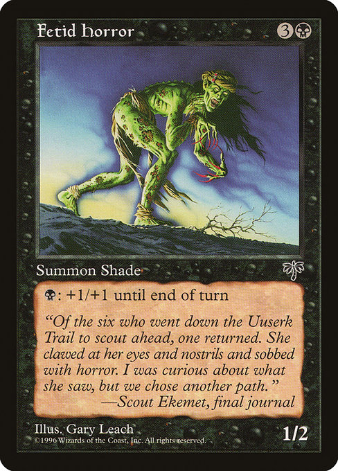 Fetid Horror - Mirage Common Card