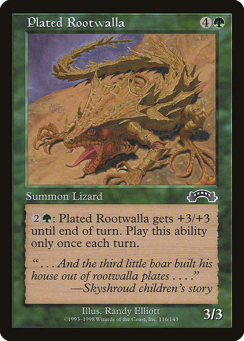 Plated Rootwalla - Exodus Common Card