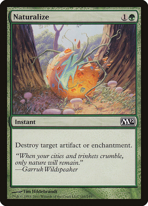 Naturalize - Magic 2012 Common Card
