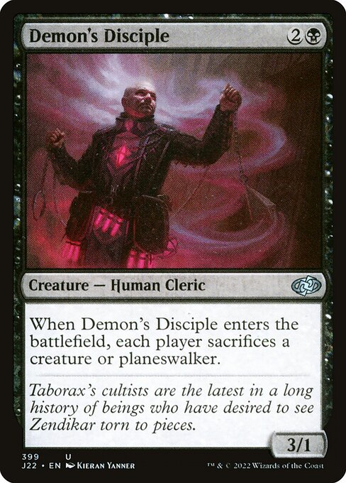 Demon's Disciple - Jumpstart 2022 Uncommon Card
