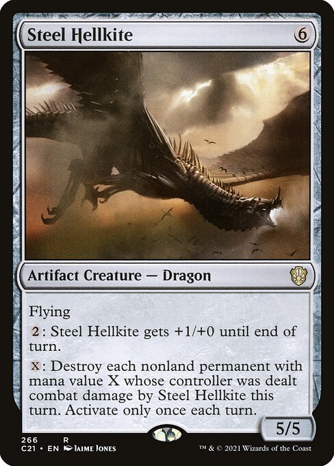 Steel Hellkite - Commander 2021 Rare Card