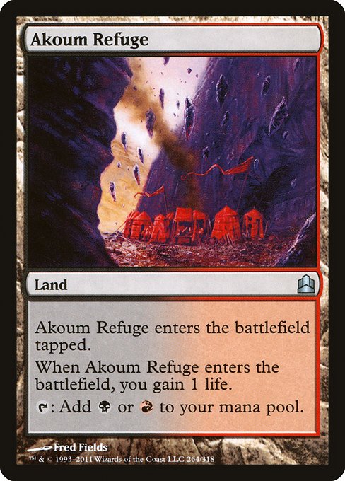 Akoum Refuge - Commander 2011 Uncommon Card