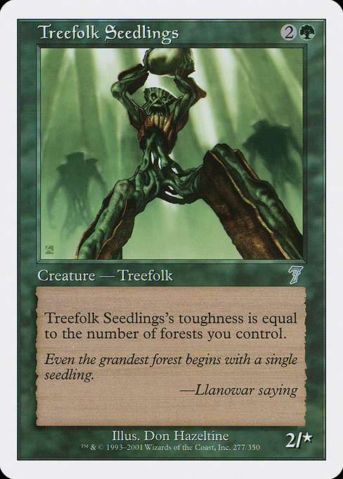 Treefolk Seedlings - Seventh Edition Uncommon Card