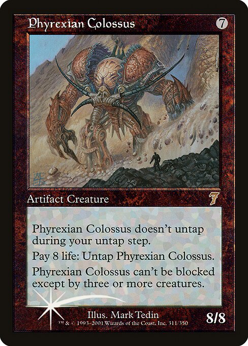 Phyrexian Colossus - Seventh Edition Rare Card