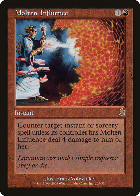 Molten Influence - Odyssey Rare Card