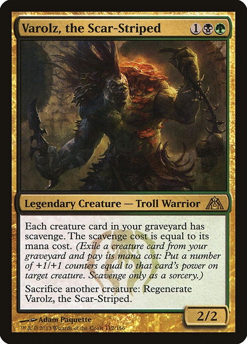 Varolz, the Scar-Striped - Dragon's Maze Rare Card