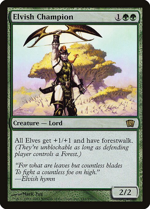 Elvish Champion - Eighth Edition Rare Card