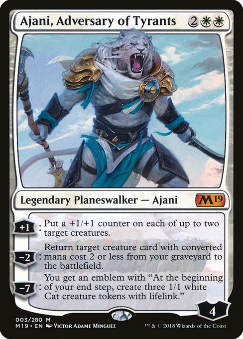 Ajani, Adversary of Tyrants - Core Set 2019 Mythic Card