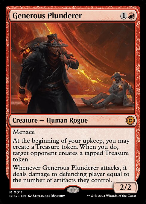 Generous Plunderer - The Big Score Mythic Card