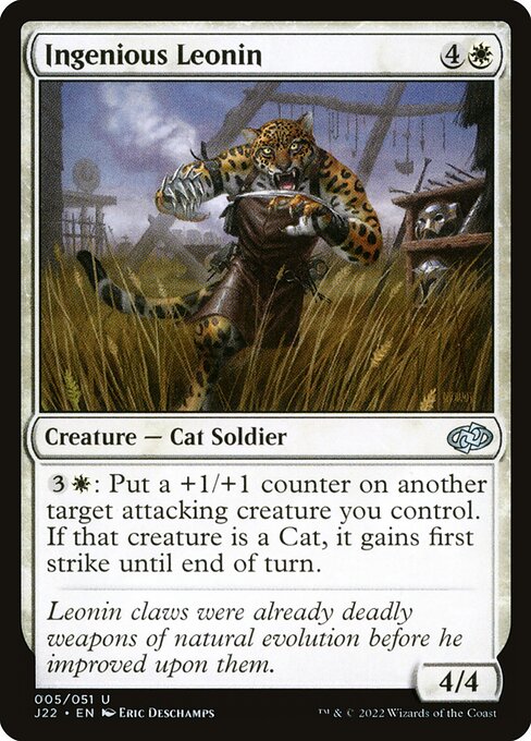 Ingenious Leonin - Jumpstart 2022 Uncommon Card