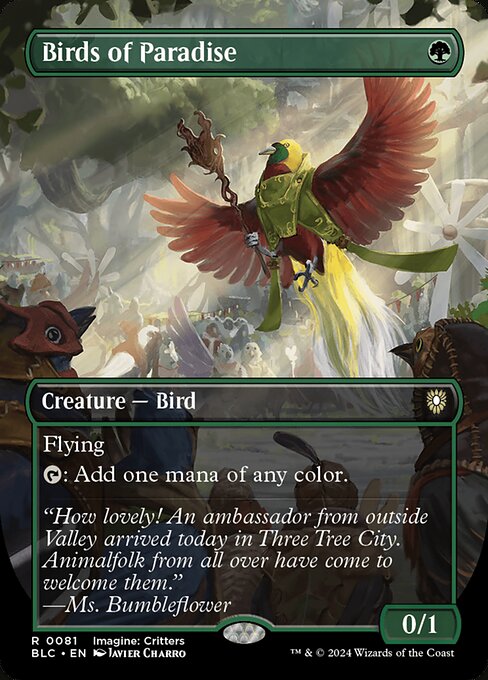 Birds of Paradise - Bloomburrow Commander Rare Card