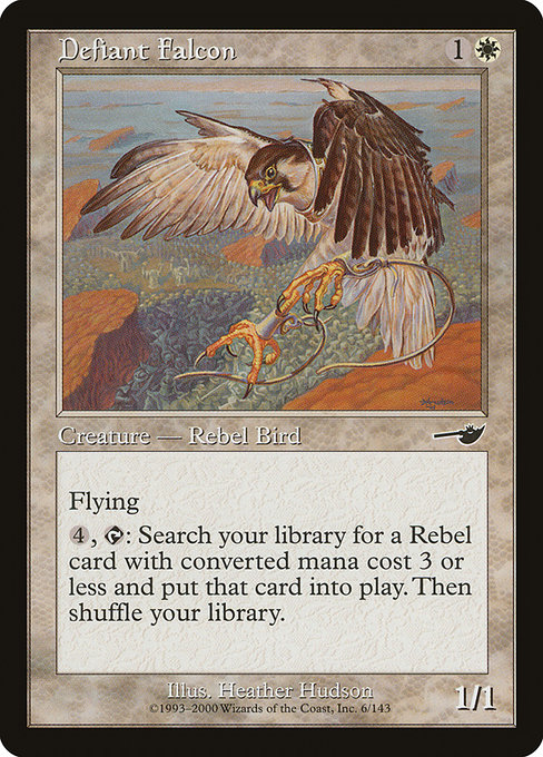 Defiant Falcon - Nemesis Common Card