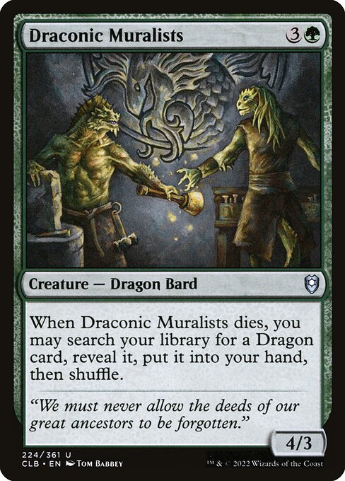 Draconic Muralists - Commander Legends: Battle for Baldur's Gate Uncommon Card