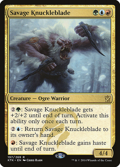 Savage Knuckleblade - Khans of Tarkir Rare Card