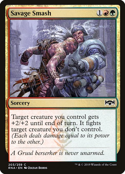 Savage Smash - Ravnica Allegiance Common Card