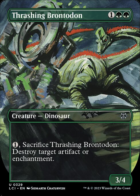 Thrashing Brontodon - The Lost Caverns of Ixalan Uncommon Card
