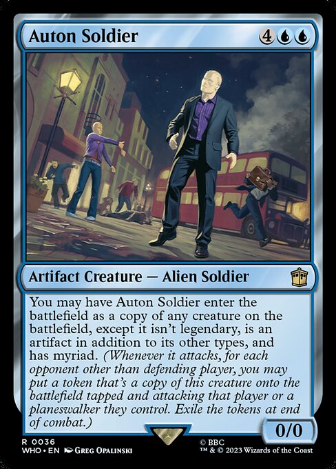 Auton Soldier - Doctor Who Rare Card