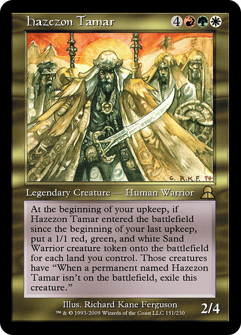Hazezon Tamar - Masters Edition III Rare Card