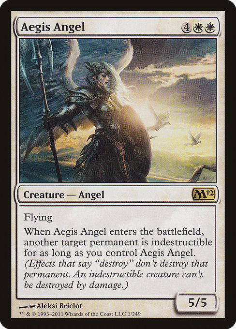 Aegis Angel - Magic 2012 Rare Card