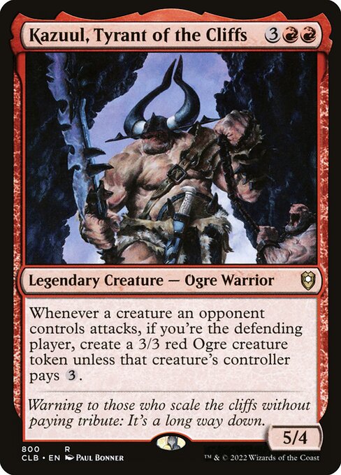 Kazuul, Tyrant of the Cliffs - Commander Legends: Battle for Baldur's Gate Rare Card